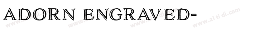 adorn engraved字体转换
